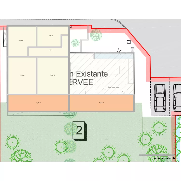 Projet maison Carqueiranne. Plan de Projet maison Carqueiranne. Plan de
