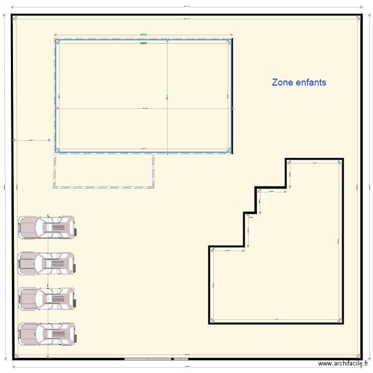 implantation terrain. Plan de 0 pièce et 0 m2