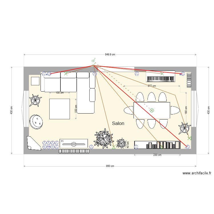 Salon. Plan de 0 pièce et 0 m2