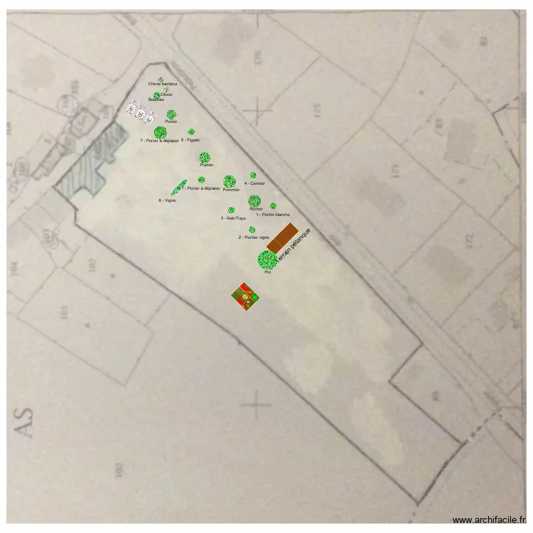 JARDIN. Plan de 