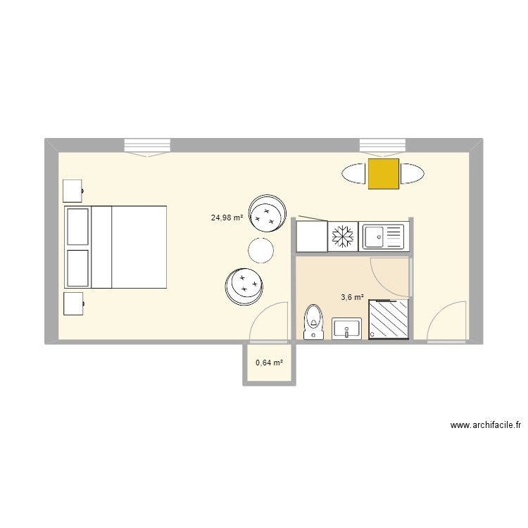 Gris galet. Plan de 0 pièce et 0 m2