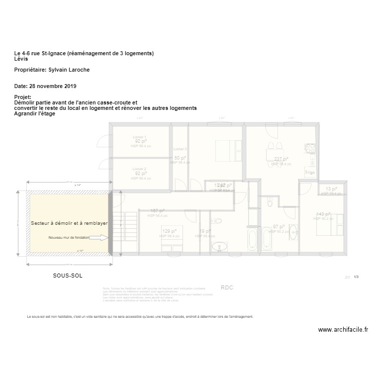 4 St Ignace Réam du casse croute. Plan de 0 pièce et 0 m2