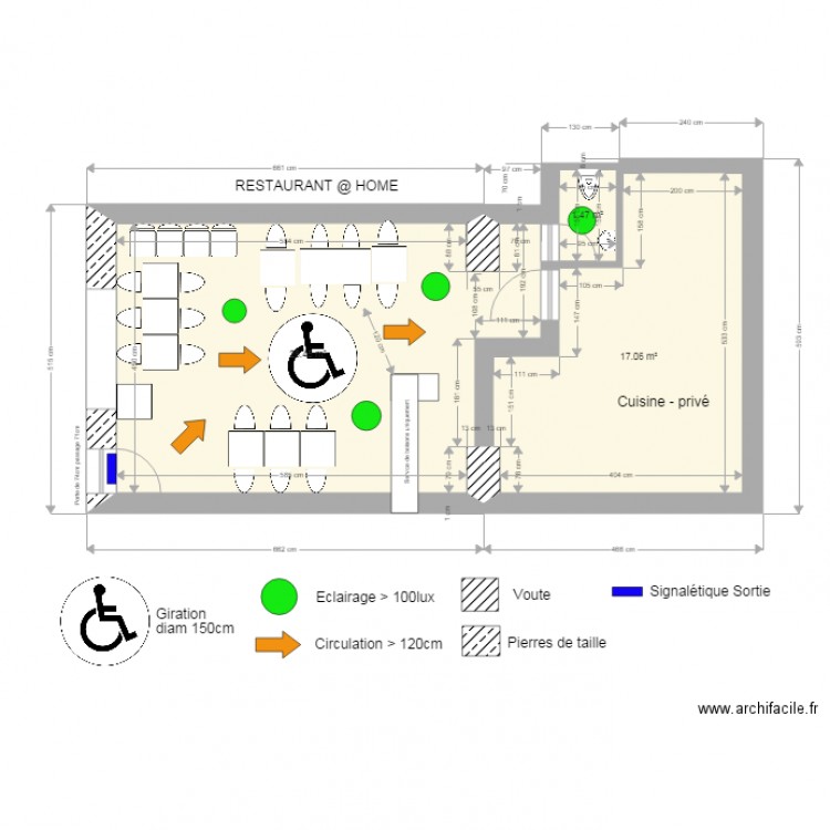 RESTAURANT AT HOME. Plan de 0 pièce et 0 m2