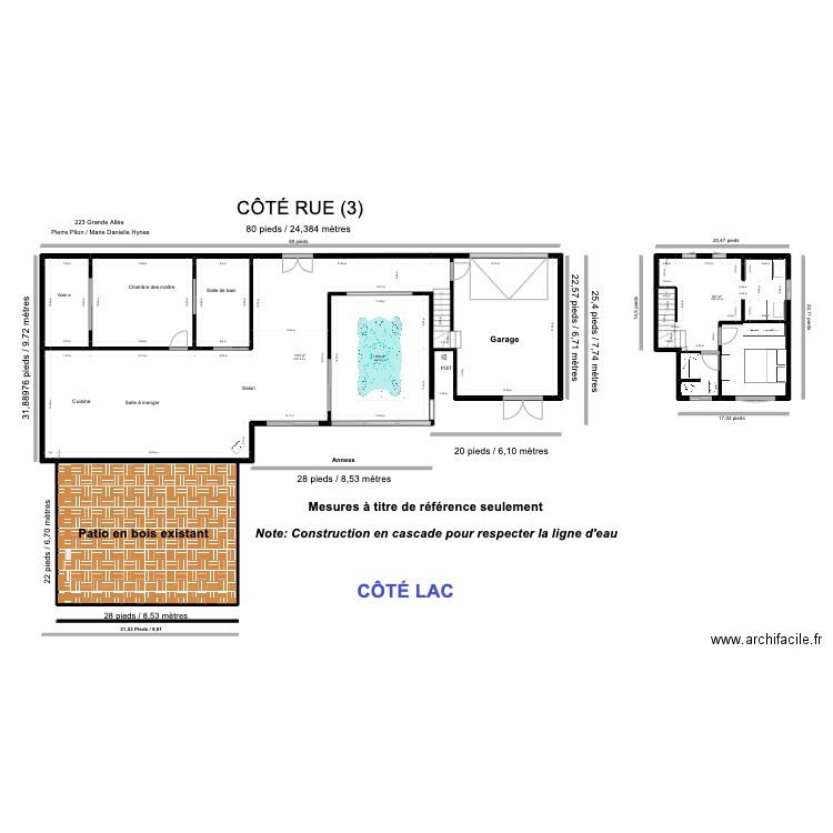 Chalet premier plancher (3). Plan de 8 pièces et 230 m2