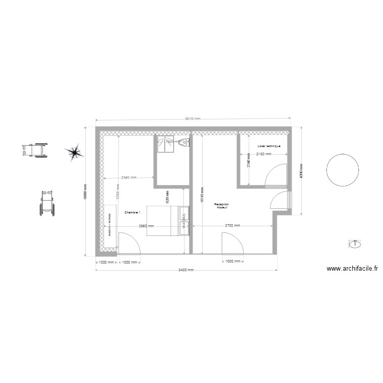 Plan rez de chaussée projet tuyauterie. Plan de 0 pièce et 0 m2