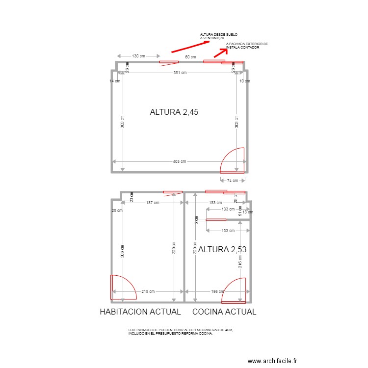 VICTOR CHACON COCINA. Plan de 0 pièce et 0 m2