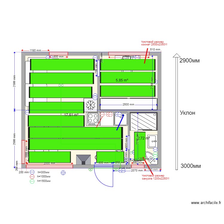  30 61111 Семхоз ТП. Plan de 0 pièce et 0 m2