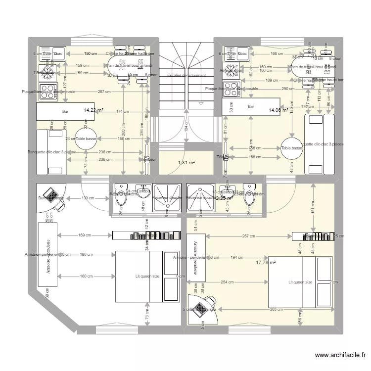 Abbaye 32 20 juin. Plan de 