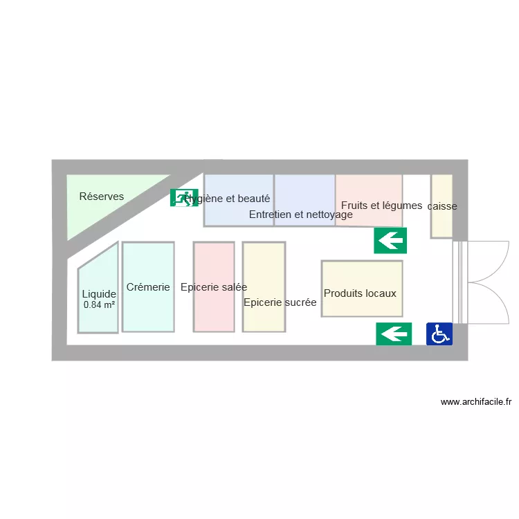 plan de masse sup&eacute;rette. Plan de 