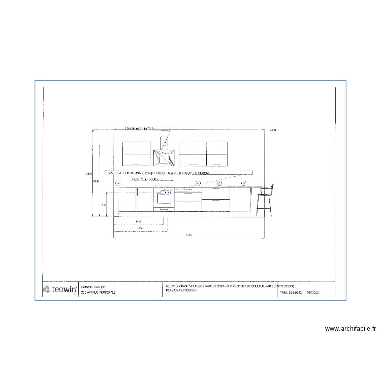 PlanCuisine Kergrain 22.11.22. Plan de 0 pièce et 0 m2