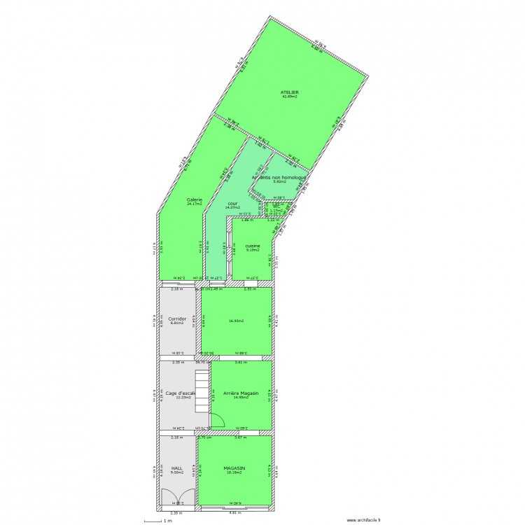 Chazal.RDC. Plan de 0 pièce et 0 m2