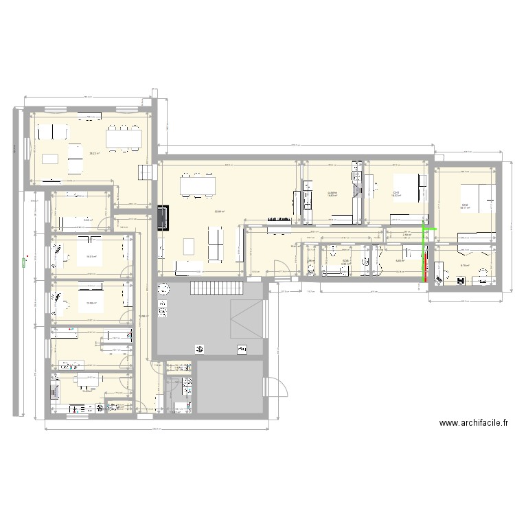 annexe 2 ch bureau et plomberie1. Plan de 0 pièce et 0 m2