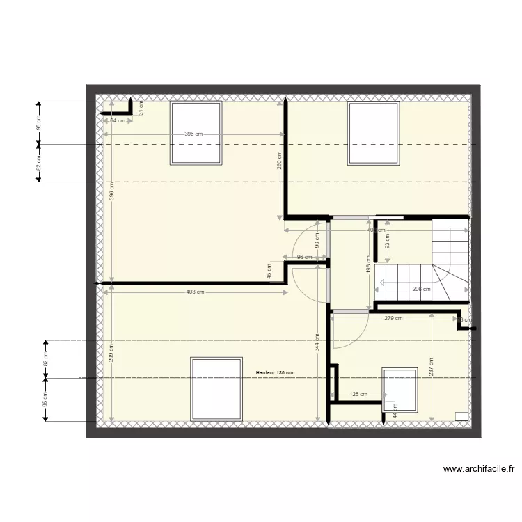Maison 1er &eacute;tage PLAN DE BASE. Plan de 