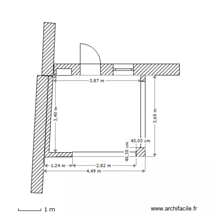 Preau 1 Vue de dessus. Plan de 