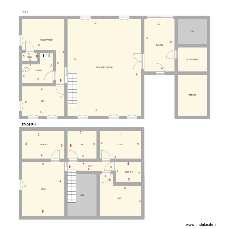 MOORE 1. Plan de 17 pièces et 201 m2