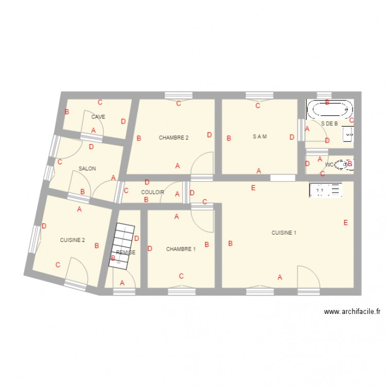 beaussire. Plan de 0 pièce et 0 m2