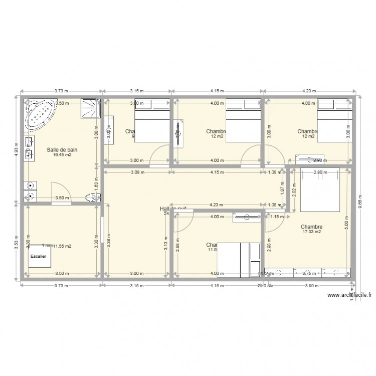 Maison Wodecq cotatio étage. Plan de 0 pièce et 0 m2