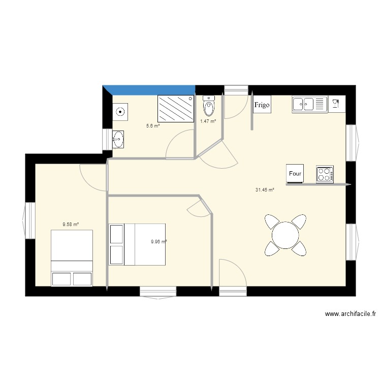 colmar rdc g . Plan de 0 pièce et 0 m2