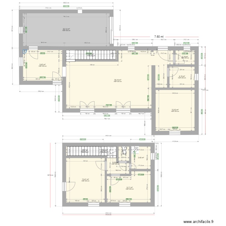 definitif garage. Plan de 0 pièce et 0 m2