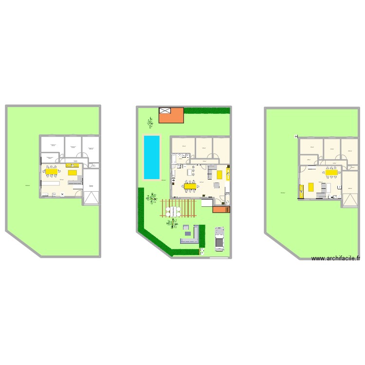 Maison Lunel. Plan de 0 pièce et 0 m2