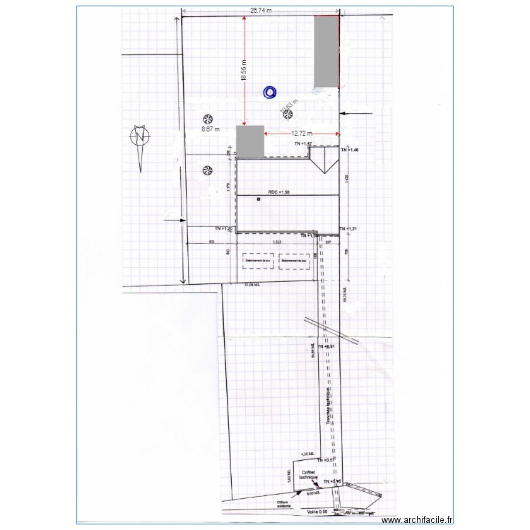 PLAN DE MASSE EXPORTE. Plan de 0 pièce et 0 m2