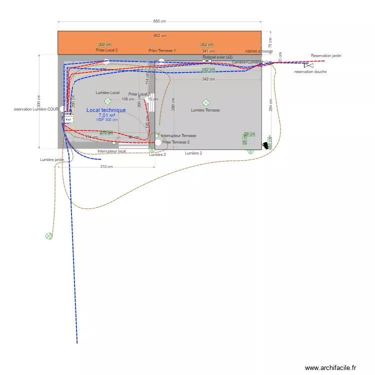 local technique. Plan de 