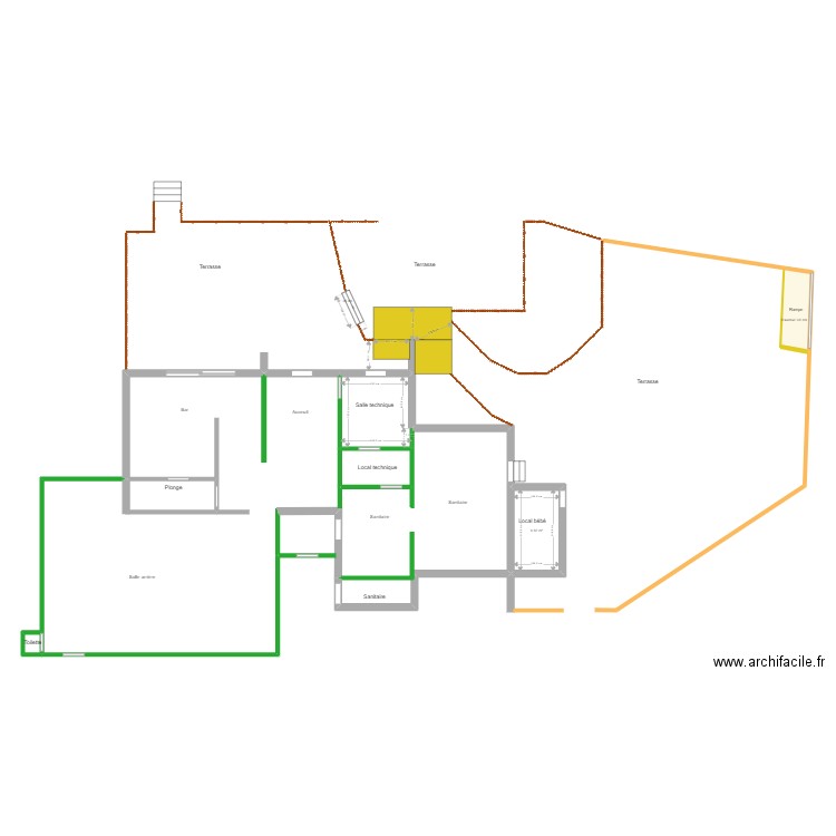 Buissière - plan du bati après travaux - V2. Plan de 0 pièce et 0 m2