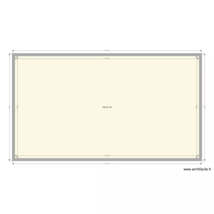 ceiilac 14x8. Plan de 