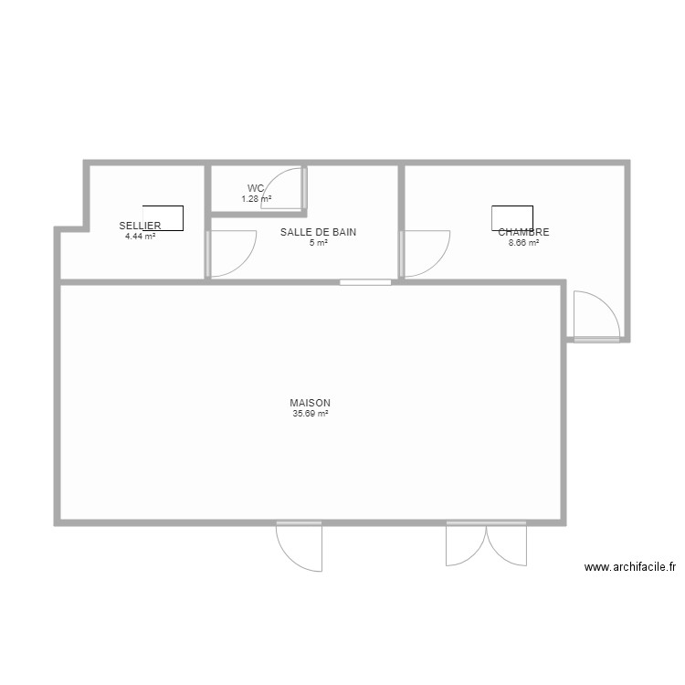 extension COUPE. Plan de 0 pièce et 0 m2