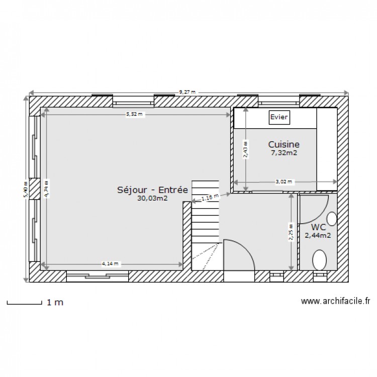 Projet Gatines 80 RDC V2. Plan de 0 pièce et 0 m2