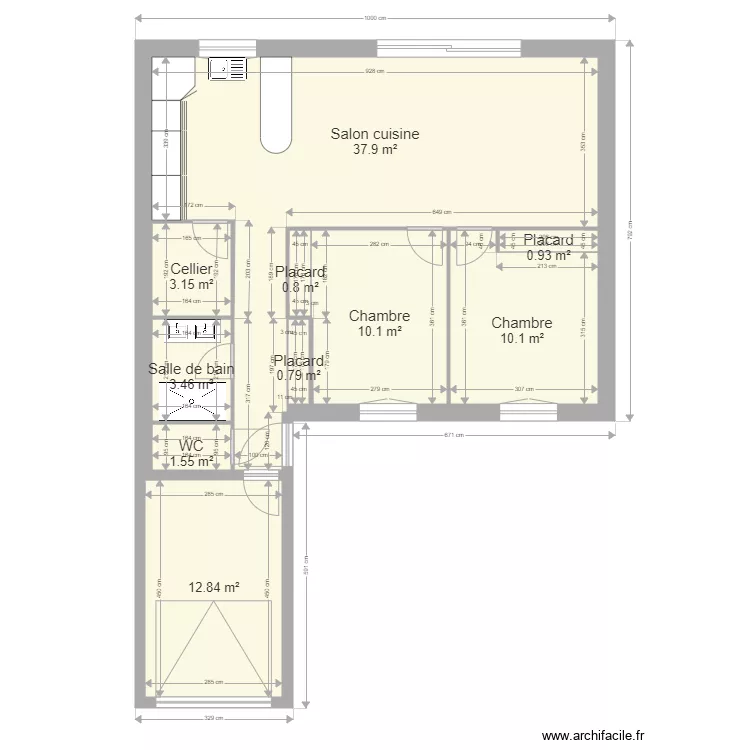 villers sous auchy. Plan de 