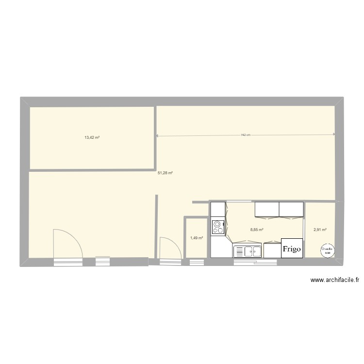 fred. Plan de 0 pièce et 0 m2