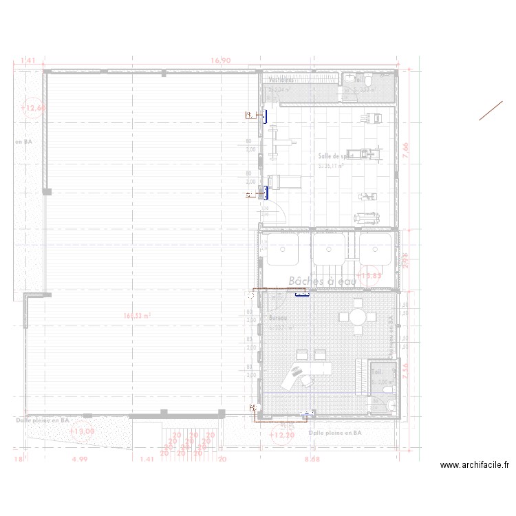 Climatisation toiture terrasse bâtiment habitation BONADIWOTO. Plan de 0 pièce et 0 m2