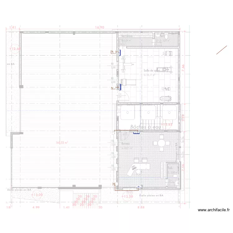 Climatisation toiture terrasse b&acirc;timent habitation BONADIWOTO. Plan de 0 pièce et 0 m2