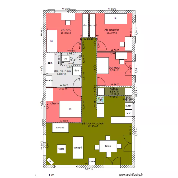 la maison 2. Plan de 