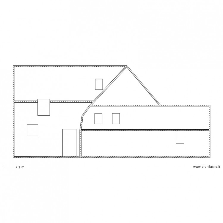 vue de facade ouest future. Plan de 0 pièce et 0 m2