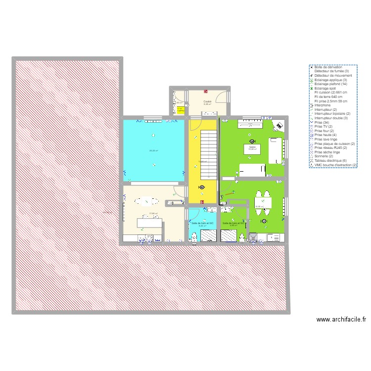 betrix gare. Plan de 10 pièces et 295 m2