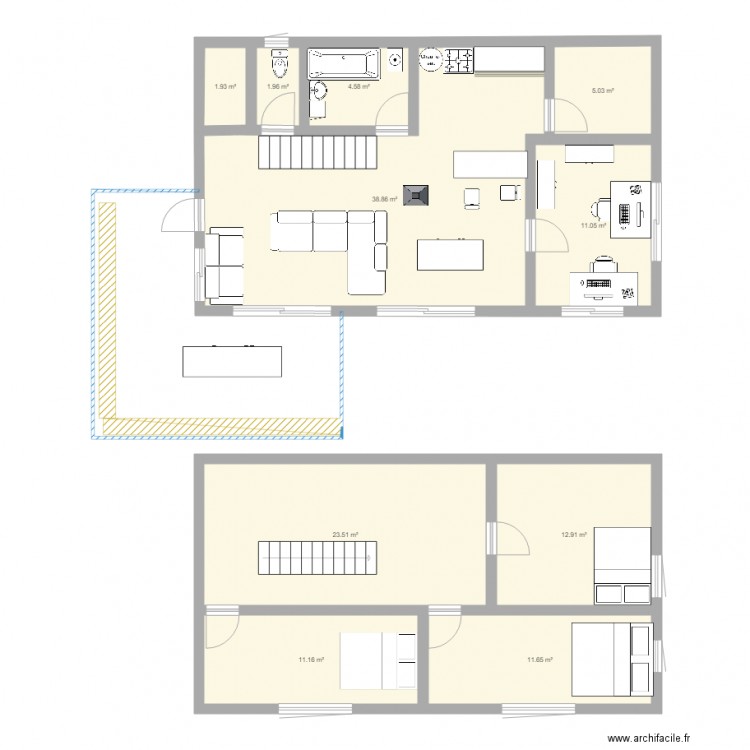 Maison 3. Plan de 0 pièce et 0 m2