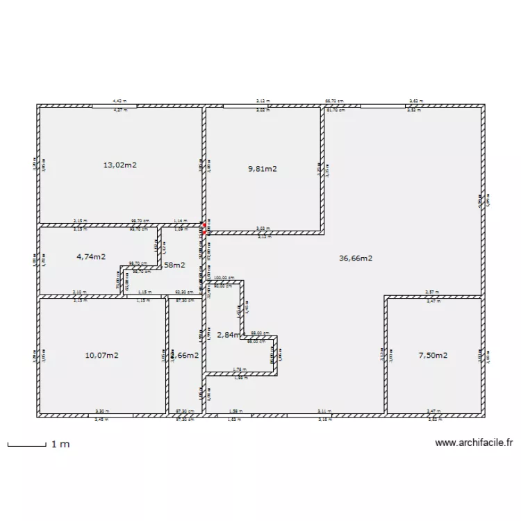 vulaine s&eacute;jour et ch2 SB CH2 Cuisine essai5. Plan de 