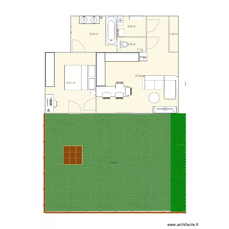Appartement . Plan de 