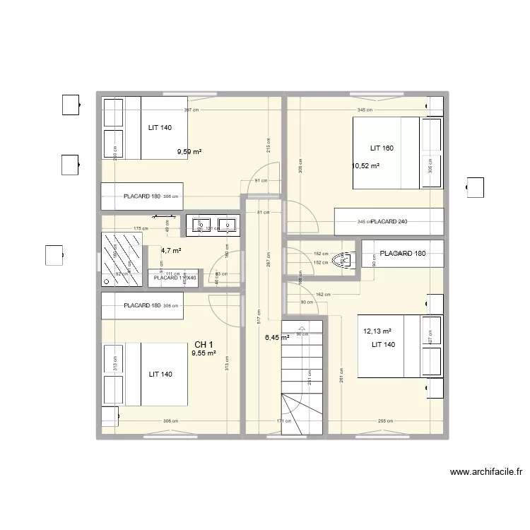 ETAGE FLO-DINE2. Plan de 