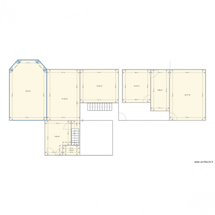 plan 1. Plan de 0 pièce et 0 m2