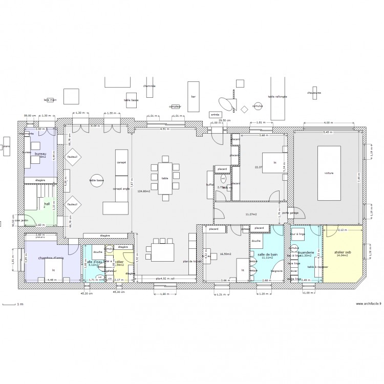 tres grd changement. Plan de 0 pièce et 0 m2