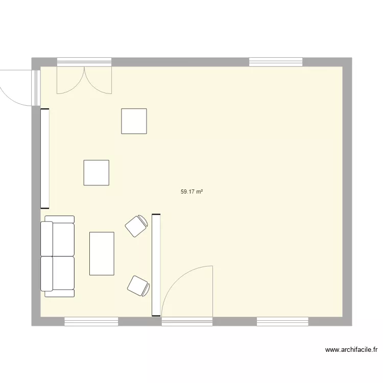 La loupiote. Plan de 