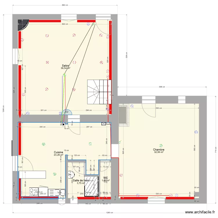 ferme RC electricit&eacute;. Plan de 