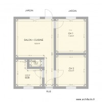 RDC Pav  Plan  18 av des fleurs bagnolet