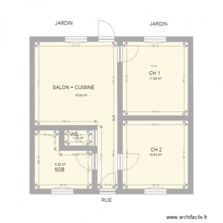 RDC Pav  Plan  18 av des fleurs bagnolet. Plan de 0 pièce et 0 m2