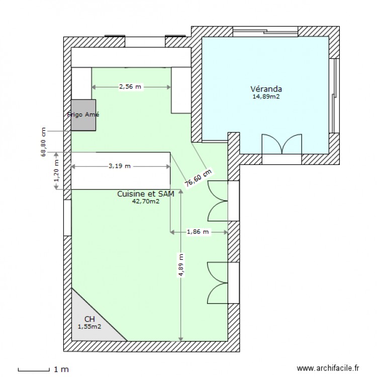 Cuisine Severine C. Plan de 0 pièce et 0 m2