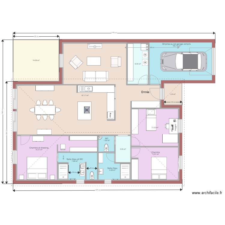 Maison 06 v3. Plan de 0 pièce et 0 m2