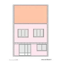 Facade arriere projet fenetre 2V egaux